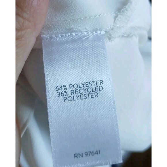 New J. Jill Wearever Collection Button Down Blouse Plus Size 2X Off White $89 - Picture 7 of 8